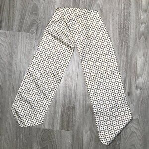 Astor Silk Scarf Ascot White Geo